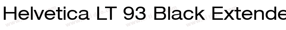 Helvetica LT 93 Black Extended字体转换